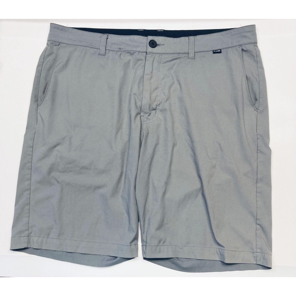 Travis Mathew Mens Gray Golf Shorts Size‎ 38 Performance Stretch Micro Grid